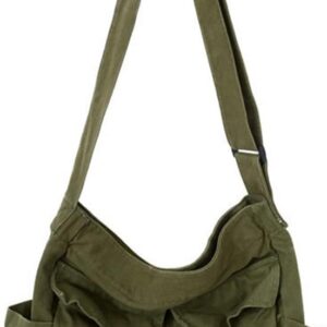 GAXOS Cute Messenger Bag for School Vintage Canvas Crossbody product image