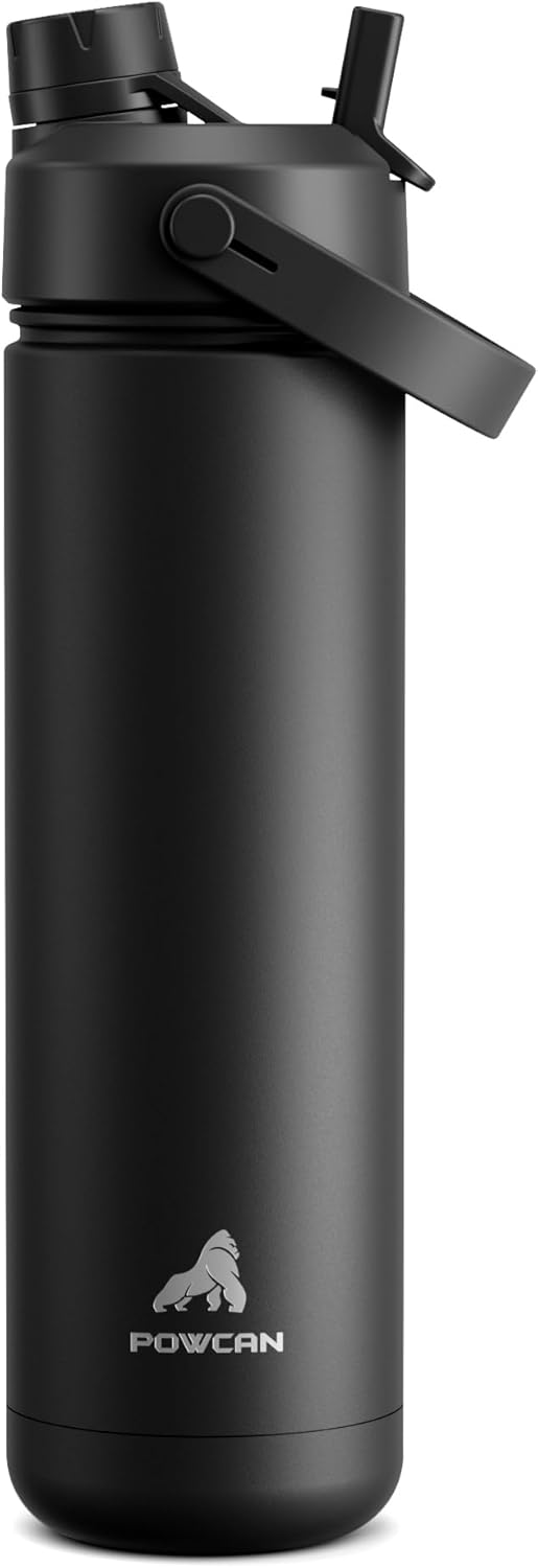 POWCAN 26 oz Insulated Water Bottle with 2-in-1 Straw and Spout Lid product image