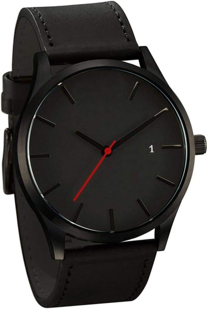 LsvtrUS Popular Low-Key Men's Quartz Wristwatch (Black) product image