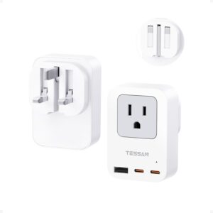 TESSAN US to UK Plug Adapter PD 20W, 2-Pack product image