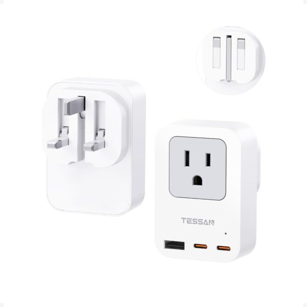 TESSAN US to UK Plug Adapter PD 20W, 2-Pack TESSAN US to UK Plug Adapter PD 20W, 2-Pack product image