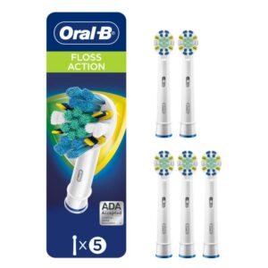 Oral-B FlossAction Electric Toothbrush Replacement Brush Heads, 5 Count product image