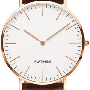 LsvtrUS Men's Ultra Slim Watch, Brown, QCV046 product image
