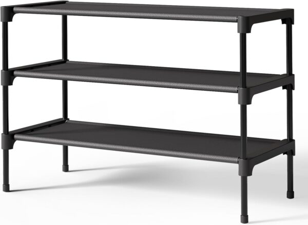 Kitsure 3-Tier Non-Woven Shoe Rack product image