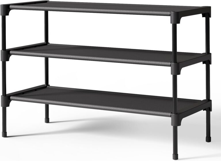 Kitsure 3-Tier Non-Woven Shoe Rack product image