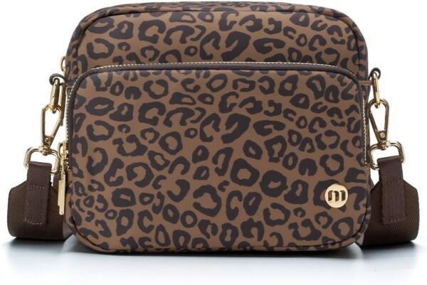 MEXS Mini Crossbody Bag for Women, Brown Leopard product image