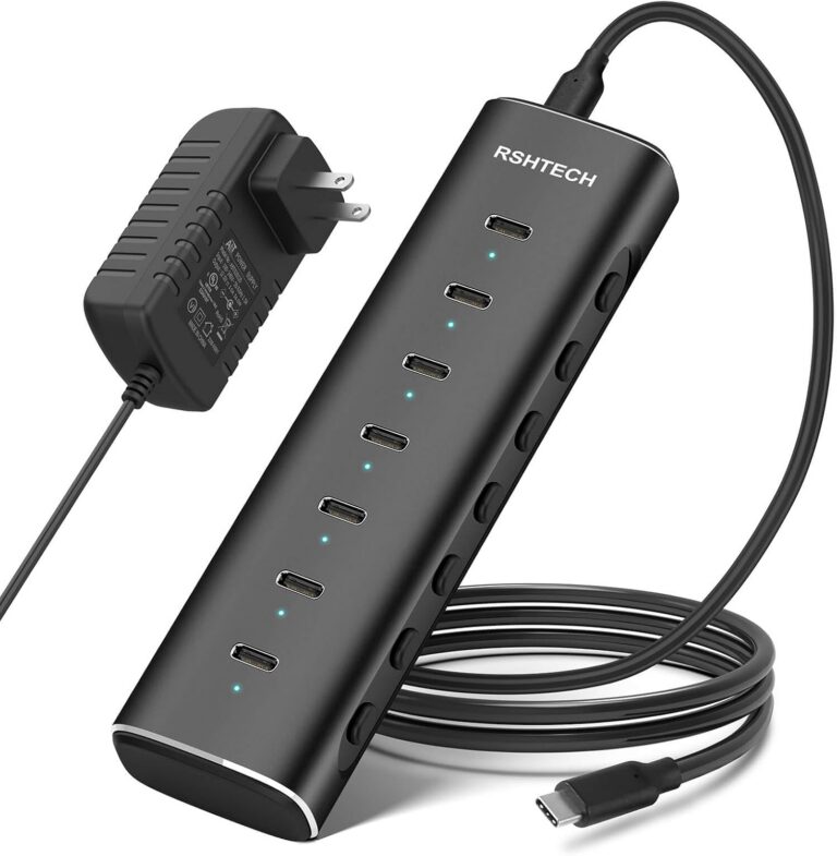 RSHTECH RSH-H7C 7-Port Powered USB-C 3.2 Hub product image