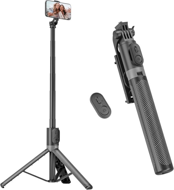 RISEOFLE 71-Inch Phone Tripod & Selfie Stick RISEOFLE 71-Inch Phone Tripod & Selfie Stick product image