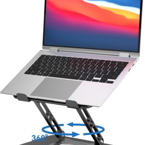 GleYo Adjustable Laptop Stand with 360-Degree Rotating Base product image