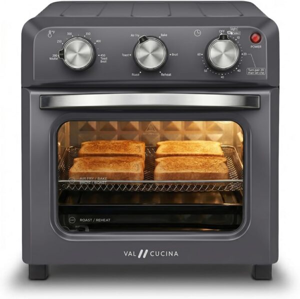 VAL CUCINA 6-in-1 Retro Air Fryer Toaster Oven Combo, 12.7 QT VAL CUCINA 6-in-1 Retro Air Fryer Toaster Oven Combo, 12.7 QT product image