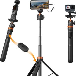 K&F CONCEPT MS08 62-Inch Phone Selfie Stick Tripod K&F CONCEPT MS08 62-Inch Phone Selfie Stick Tripod product image