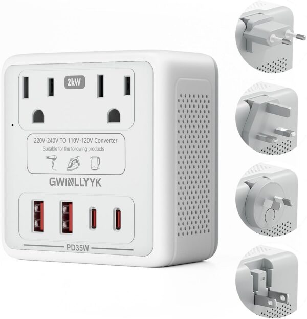 GWINLLYYK 2000W 220V-to-110V Voltage Converter product image