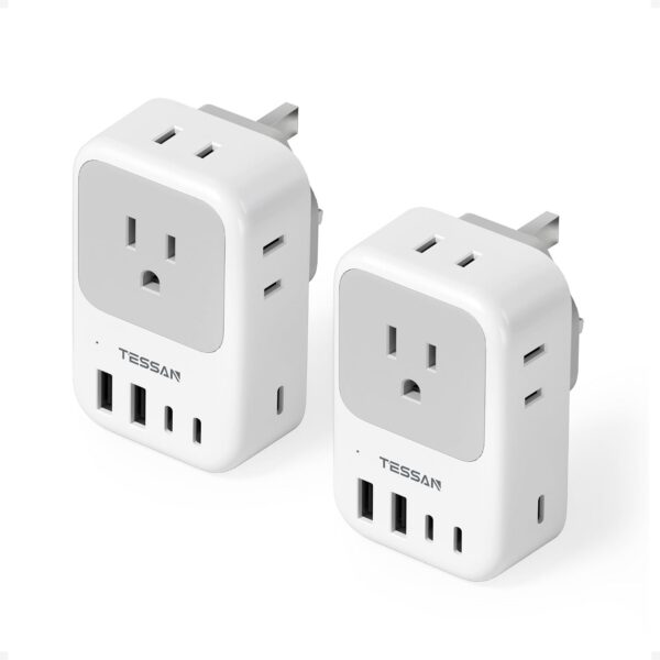 TESSAN US to UK Plug Adapter 2 Pack product image