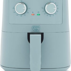 GreenLife 4.5QT Mechanical Air Fryer, Blue Haze product image
