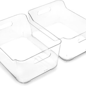 BINO Soho Collection Large Clear Plastic Storage Bins (2-Pack) product image