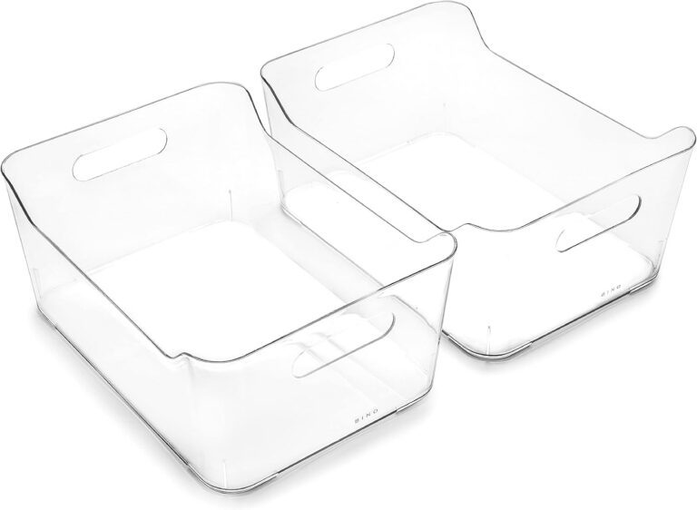BINO Soho Collection Large Clear Plastic Storage Bins (2-Pack) product image