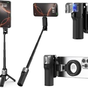 AMAZEAR 3-in-1 Magnetic Phone Selfie Stick Tripod with Wireless Remote product image