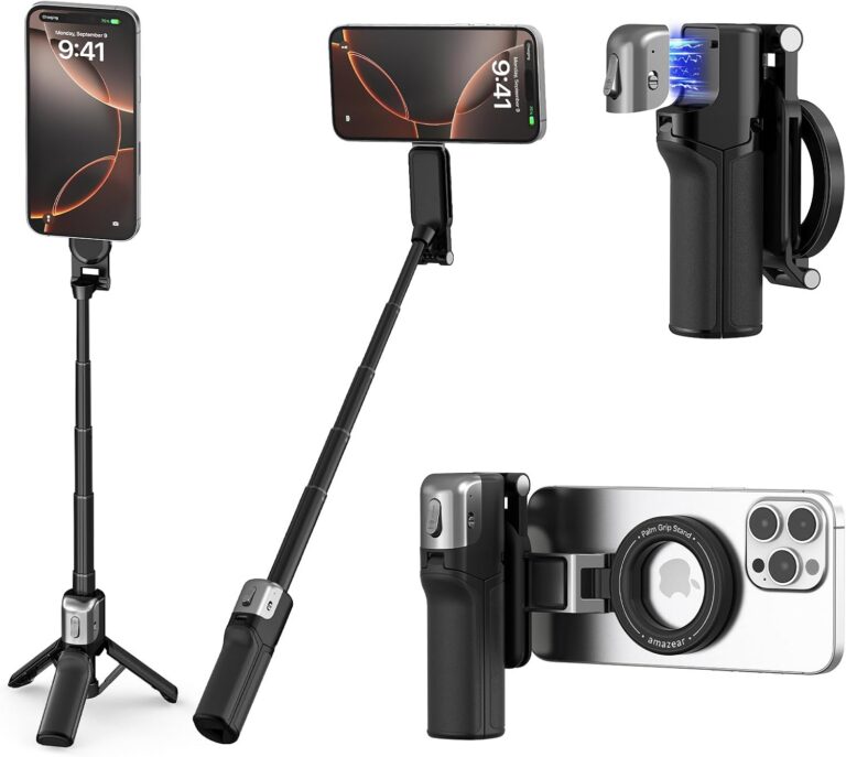 AMAZEAR 3-in-1 Magnetic Phone Selfie Stick Tripod with Wireless Remote product image