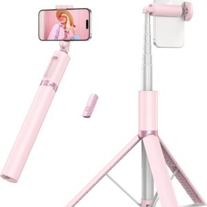 ATUMTEK 55-Inch Selfie Stick Tripod, Pink (ATSS162) ATUMTEK 55-Inch Selfie Stick Tripod, Pink (ATSS162) product image