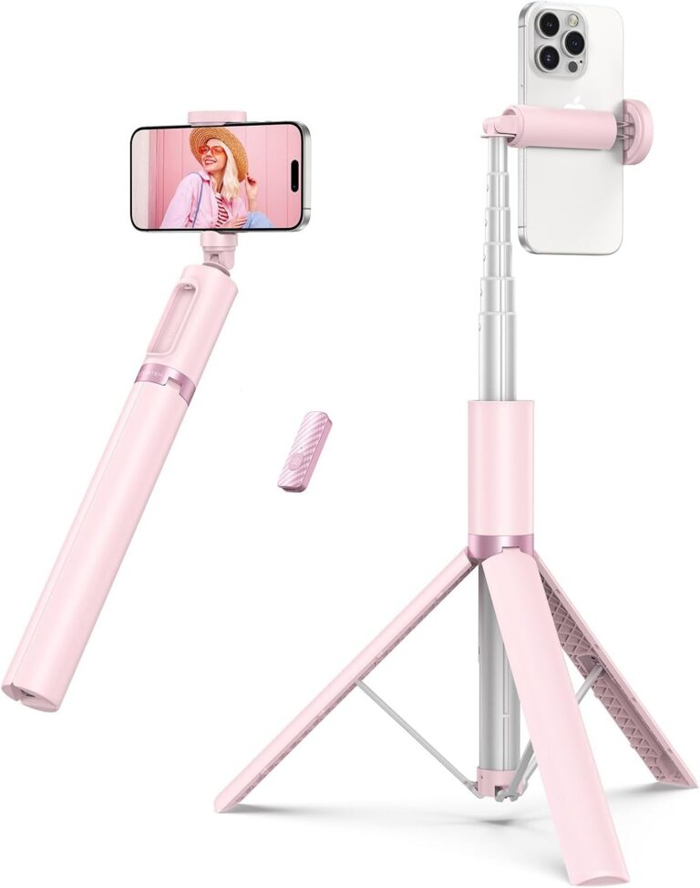 ATUMTEK 55-Inch Selfie Stick Tripod, Pink (ATSS162) product image