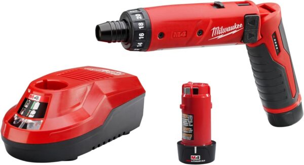 Milwaukee 2101-22 M4 1/4-Inch Hex Screwdriver Kit with 2 Batteries product image