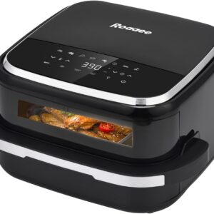 Roaaee Pizza Oven & Air Fryer, 4.5QT 11-in-1 Flat Airfryer product image
