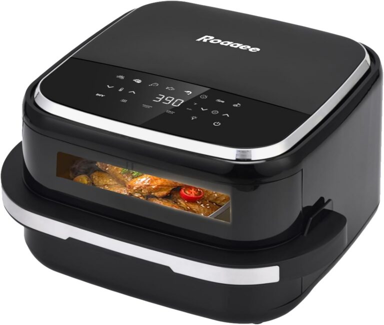 Roaaee Pizza Oven & Air Fryer, 4.5QT 11-in-1 Flat Airfryer product image