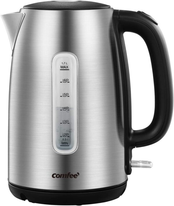 COMFEE' Stainless Steel Electric Kettle, 1.7 Liter product image