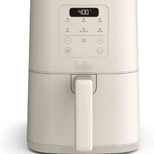 bella Fits-anywhere Slim 4qt Air Fryer, Oatmilk product image