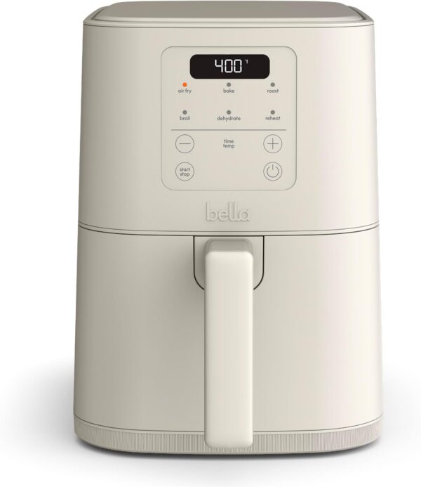 bella Fits-anywhere Slim 4qt Air Fryer, Oatmilk bella Fits-anywhere Slim 4qt Air Fryer, Oatmilk product image