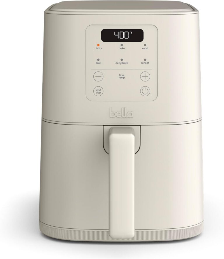 bella Fits-anywhere Slim 4qt Air Fryer, Oatmilk product image