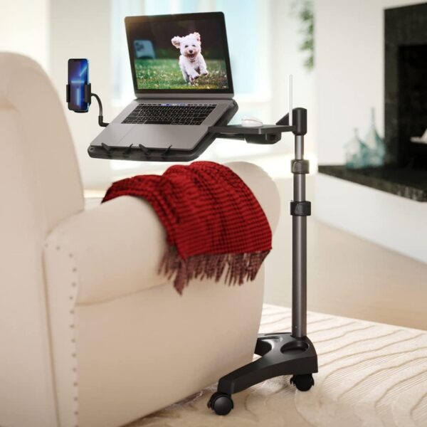 LEVO G2 V16 Rolling Laptop Stand with Mouse Tray and Phone Holder product image