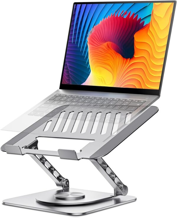 SDUUGYE Adjustable Computer Stand with 360 Rotating Base SDUUGYE Adjustable Computer Stand with 360 Rotating Base product image