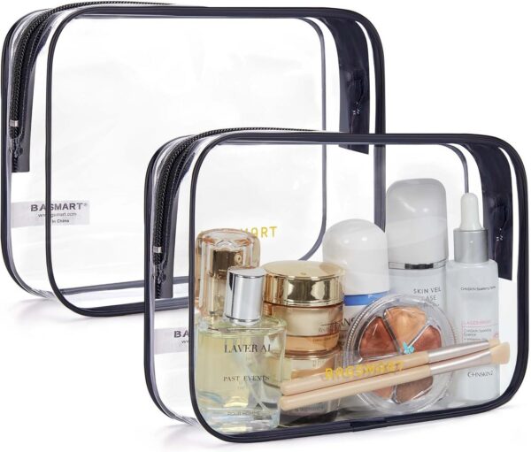 BAGSMART Clear Toiletry Bag 2-Pack product image