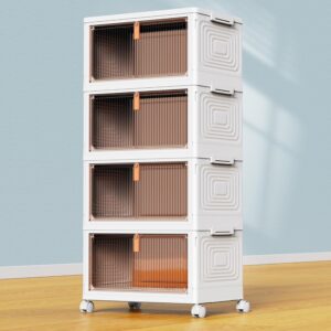 YFXCVSL 4-Tier Plastic Storage Bins with Lid, 23QT YFXCVSL 4-Tier Plastic Storage Bins with Lid, 23QT product image