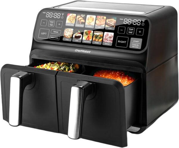 ChefRobot Dual Air Fryer 8 Quart TFT Touch Screen product image