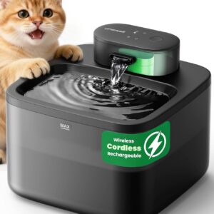 oneisall 2.2L/74oz Wireless Cat Water Fountain product image