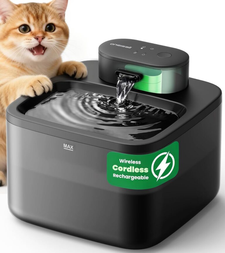 oneisall 2.2L/74oz Wireless Cat Water Fountain product image