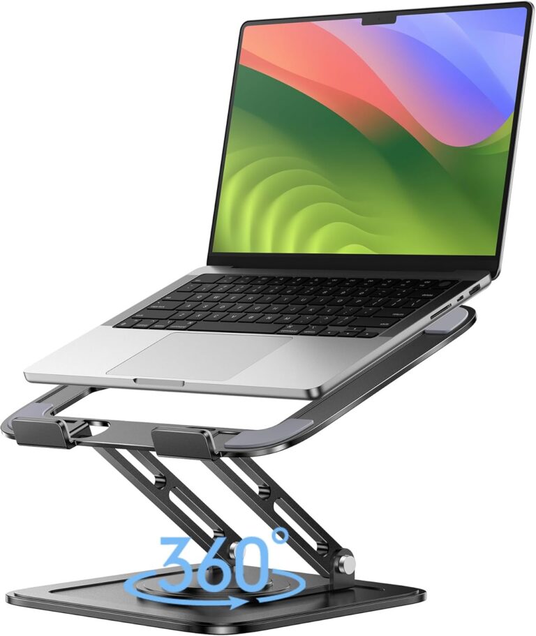 LOXP Adjustable Laptop Stand with 360 Rotating Base product image
