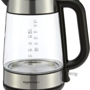 Amazon Basics Electric Kettle with Glass Carafe product image