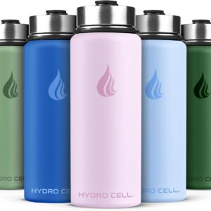 HYDRO CELL Stainless Steel Insulated Water Bottle with Straw, Pink, 18 oz product image
