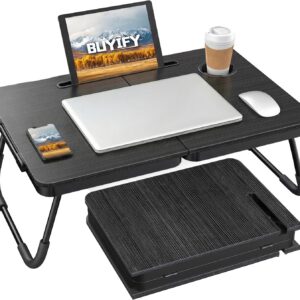 BUYIFY 23.4-Inch Foldable Lap Desk Bed Table product image