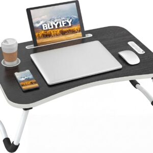BUYIFY 23-Inch Foldable Lap Desk with Cup Holder product image