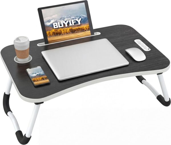 BUYIFY 23-Inch Foldable Lap Desk with Cup Holder product image