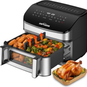 Emphsism 12QT Large Dual Zone Air Fryer product image