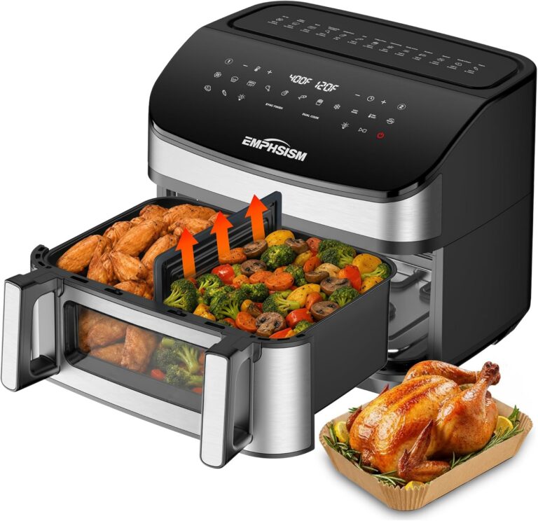 Emphsism 12QT Large Dual Zone Air Fryer product image