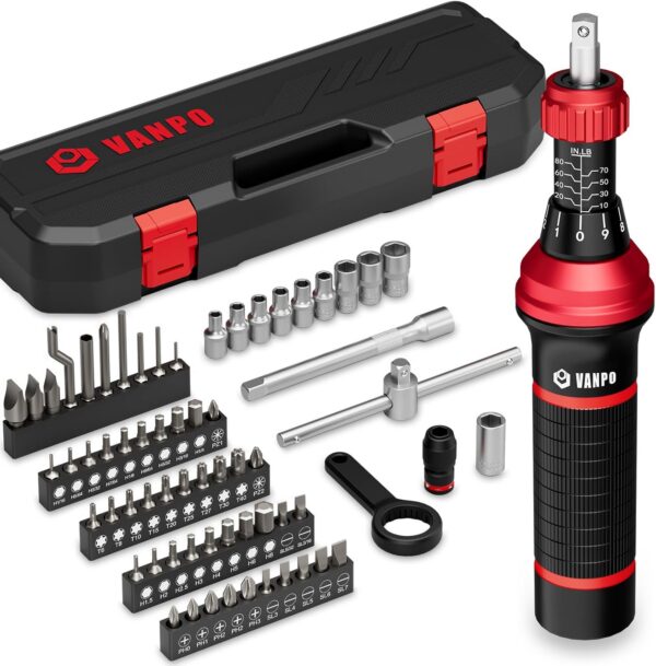 VANPO Torque Screwdriver, 64-Piece Set product image