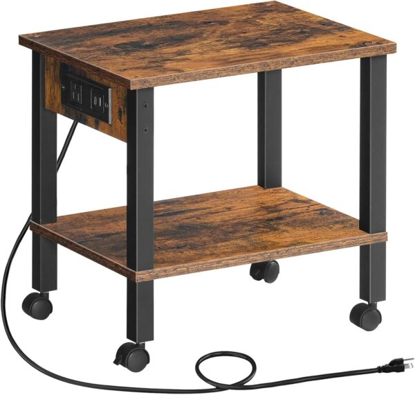 HOOBRO 2-Tier Printer Stand With Charging Station BF38UPS01 product image