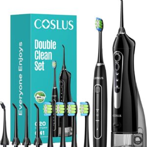 COSLUS C20C41 Water Flosser Electric Toothbrush Combo product image