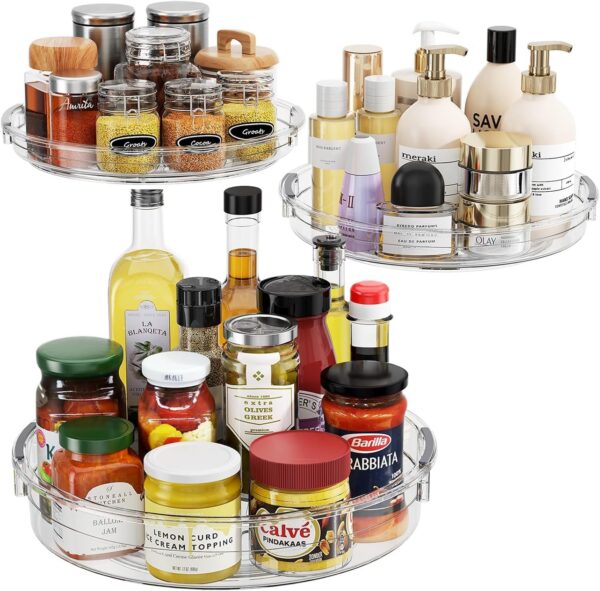 LAMU 3-Pack Lazy Susan Organizer Turntable product image